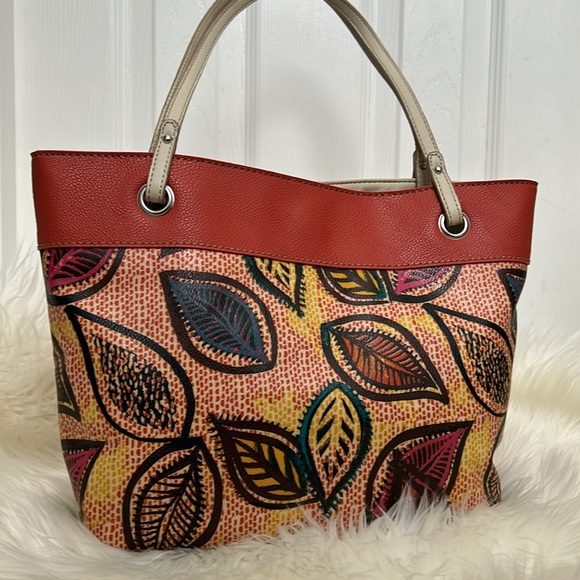 Relic Caraway Leaf Print Tote Bag - Picture 2 of 13